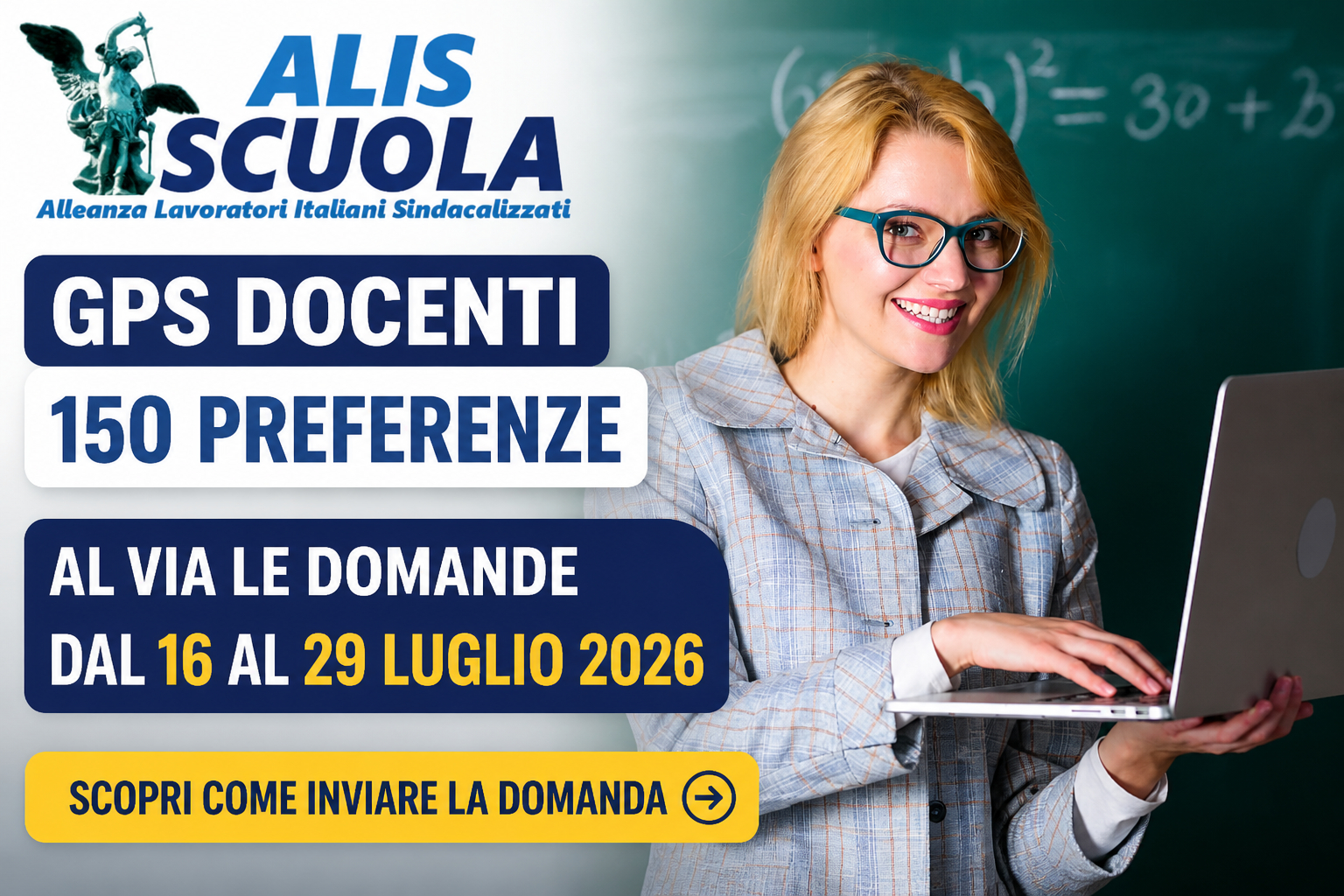GPS docenti 150 preferenze: al via le domande dal 16 al 29 luglio 2026